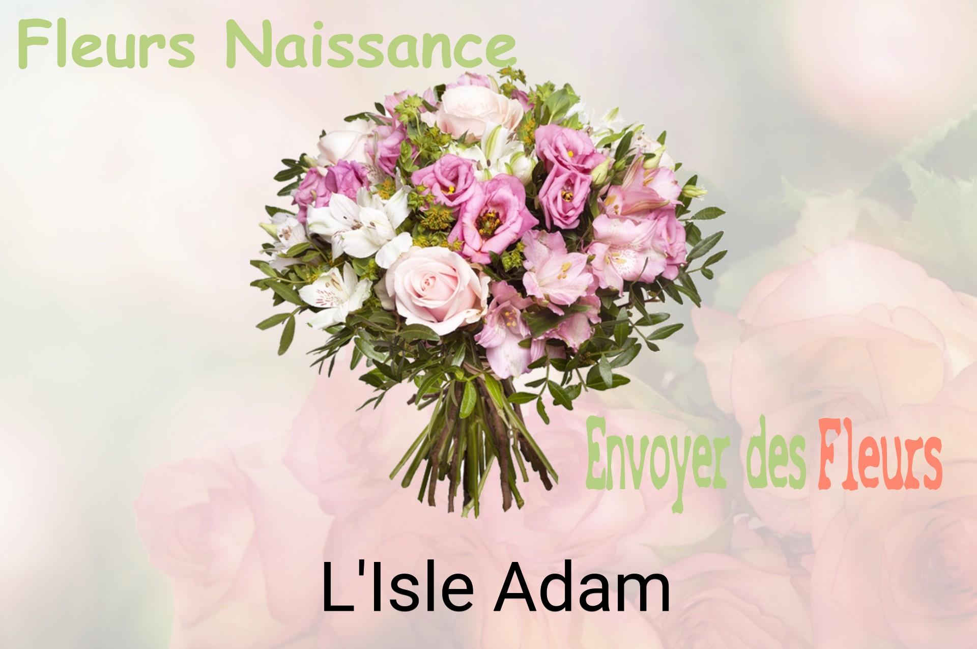 Bouquet de fleurs de naissance livré à L'Isle-Adam
