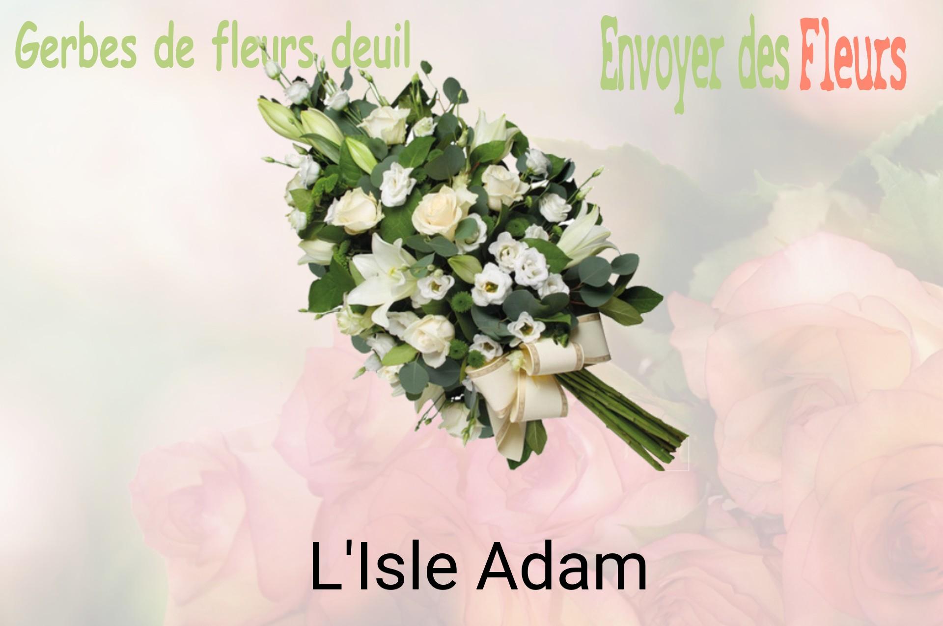 Gerbe de fleurs de deuil livrée à L'Isle-Adam